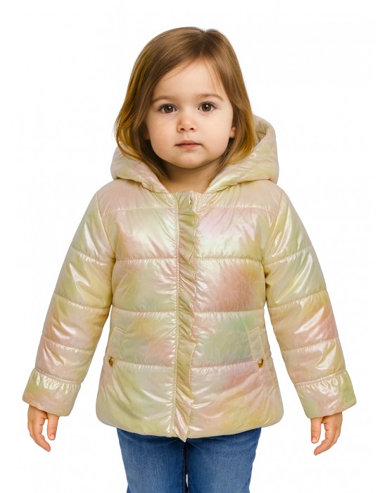 Girls Jacket Quilted Rainbow